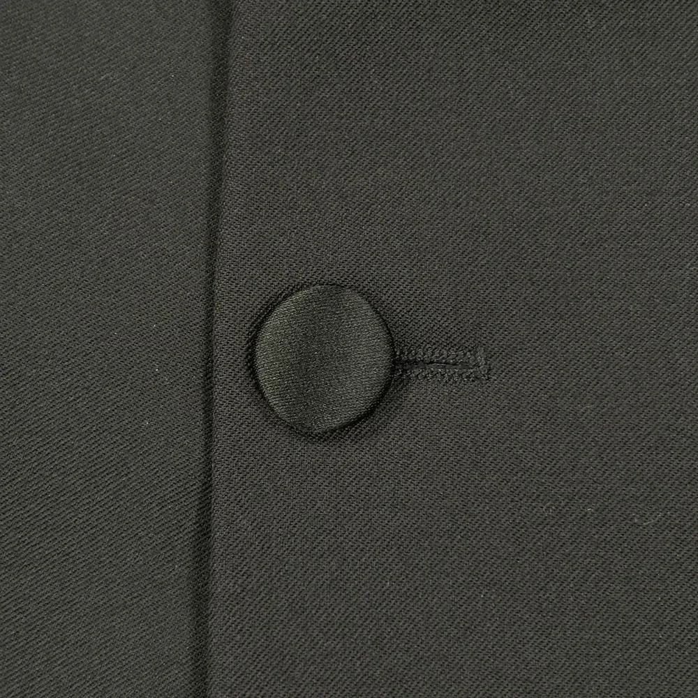 Hugo Boss 3-Piece Tuxedo Suit Mens 46L Black Wool Super 100s Formal USA